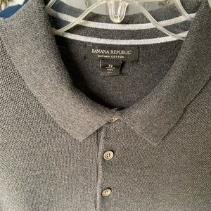 Banana republic men’s sweater polo Supima cotton.